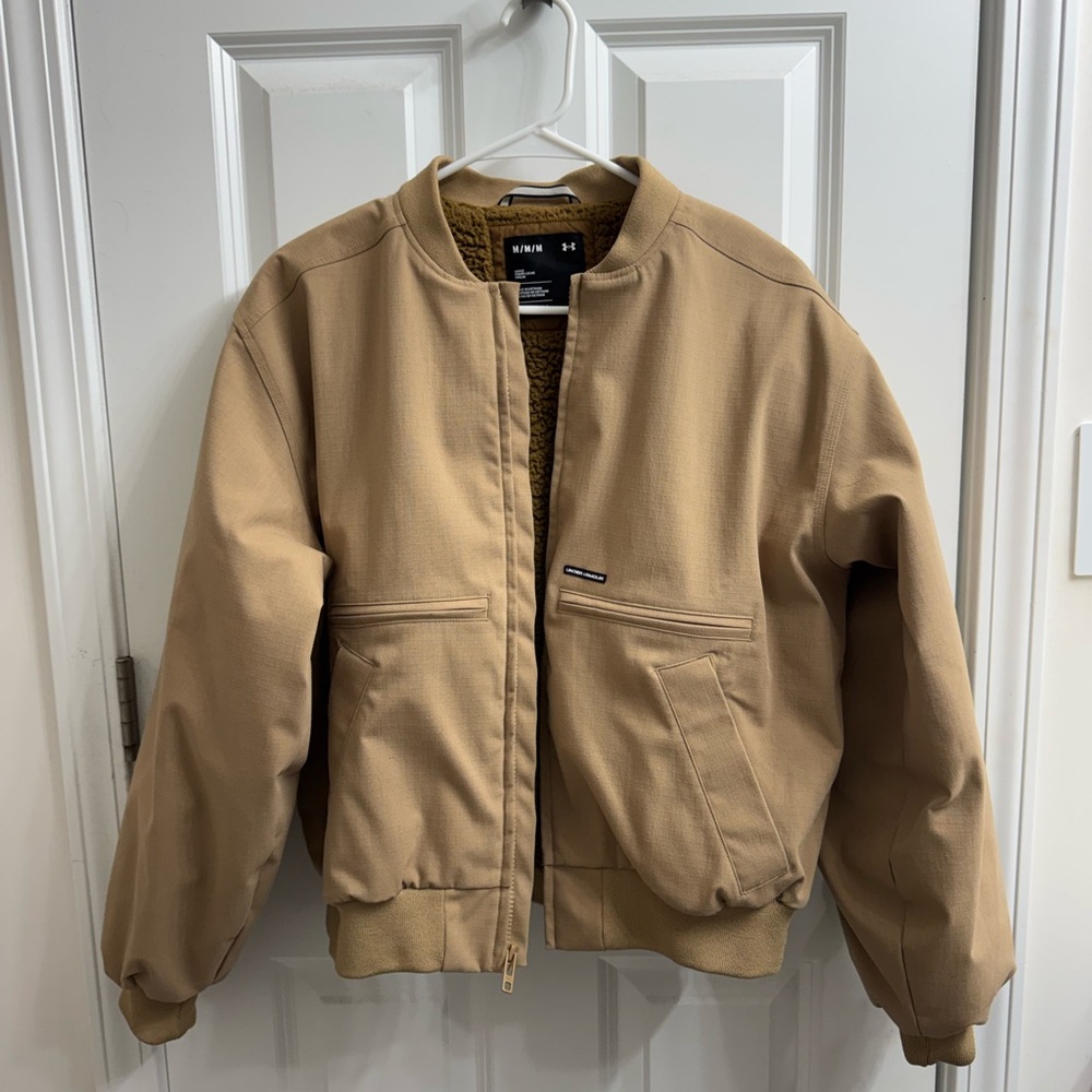 Under Armour Women’s Beige Bomber Jacket - M